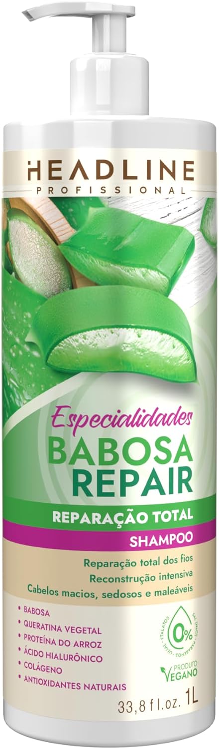 Shampoo Babosa Repair, Reparação Total dos Fios 1