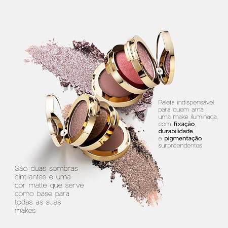 Trio de Sombras Nádia Tambasco by Océane - 3 To Go Palette Hazel 4