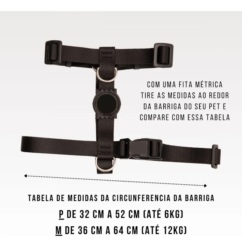 Kit Coleira Peitoral com 4 Peças 3