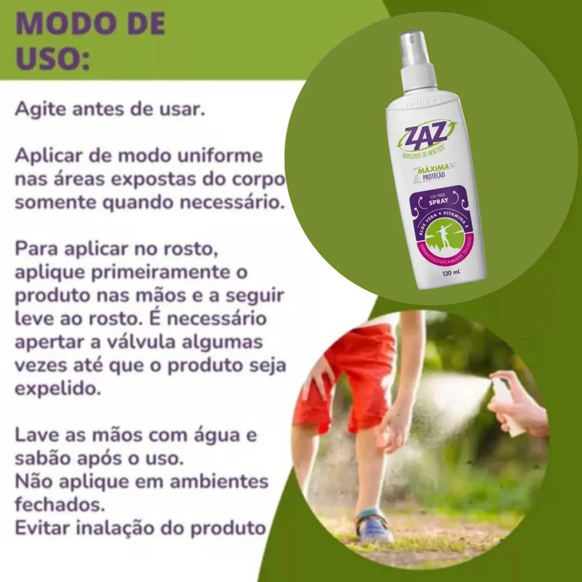 ZAZ Repelente de Insetos Spray 2