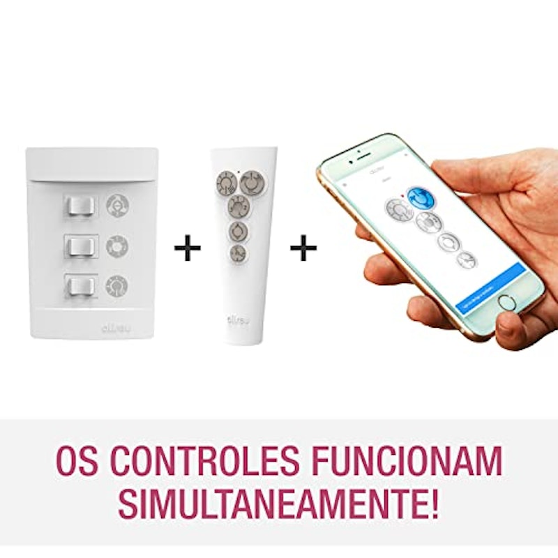 Ventilador de Teto Slim Plus com Controle Remoto e Controle de Parede (220 V) 3