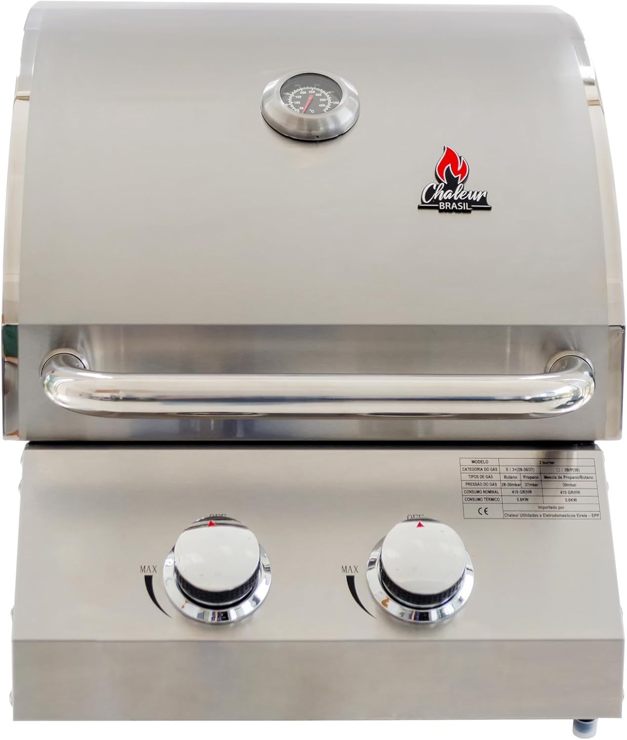 Churrasqueira a Gás Chaleur Grill de Embutir 2 Queimadores 1