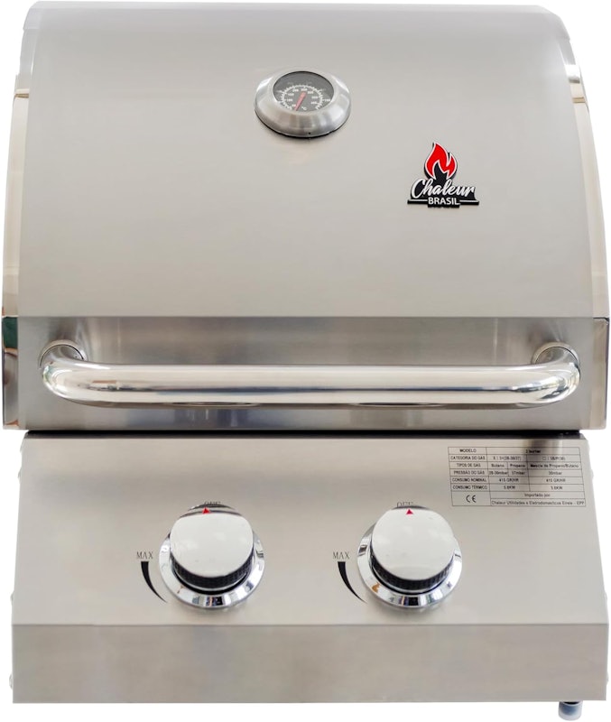 Churrasqueira a Gás Chaleur Grill de Embutir 2 Queimadores 1