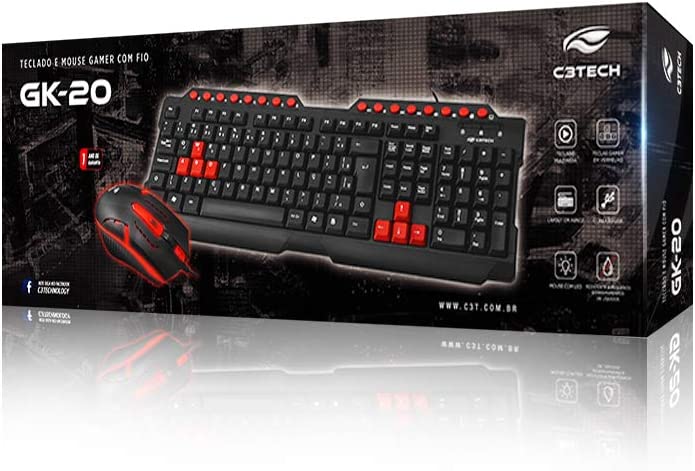 Kit Teclado + Mouse Game USB 4