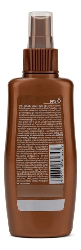 Óleo Bronzeador FPS 6 Cenoura & Bronze 2