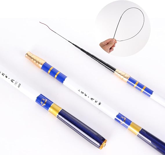 Vara de Pesca de Fibra de Carbono Ultraleve 2