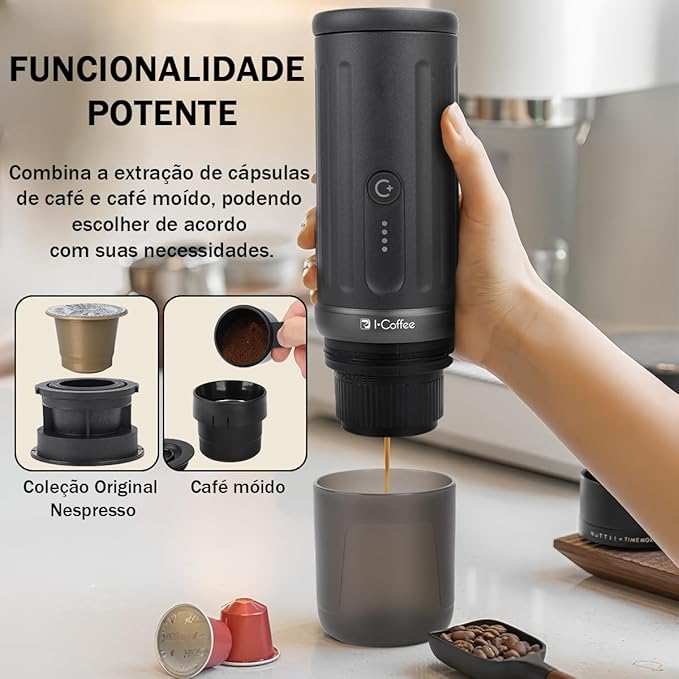 Cafeteira Portátil Cápsula 2 em 1 4