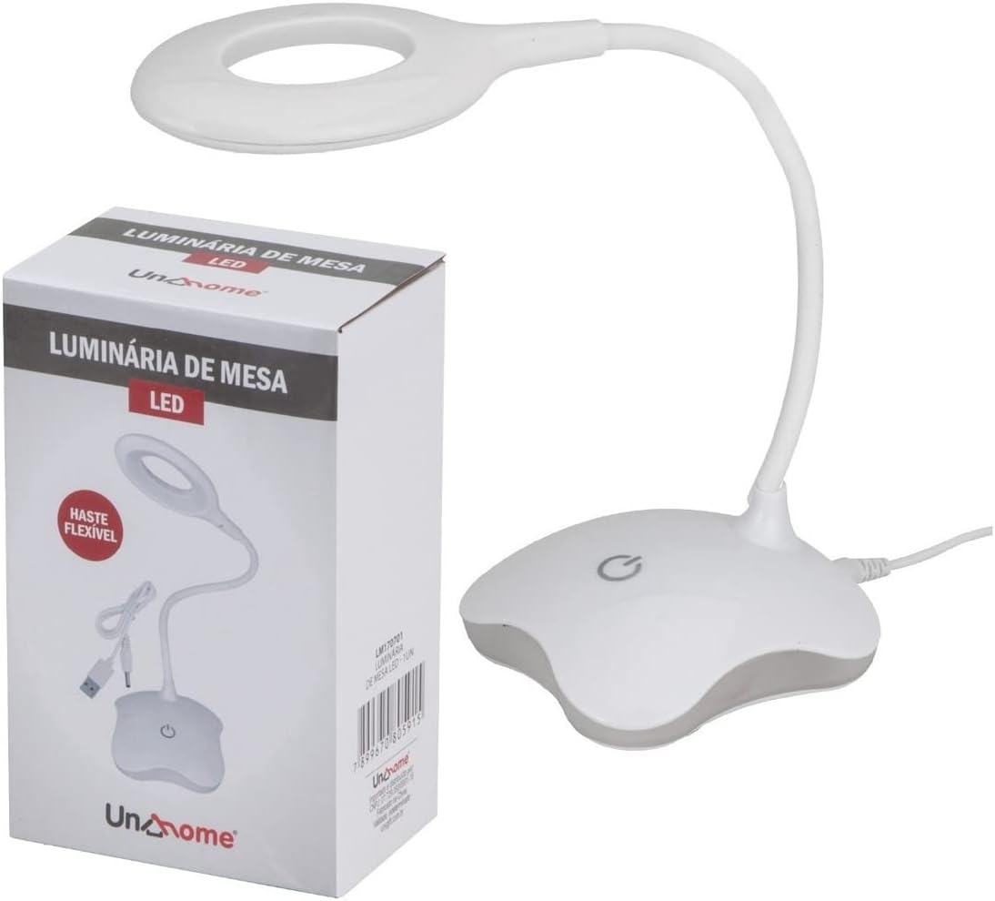 Luminária de Mesa com Haste Flexível UNYHOME 3