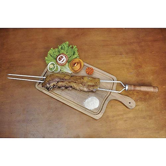 Espeto Alumínio Duplo para Churrasco 4