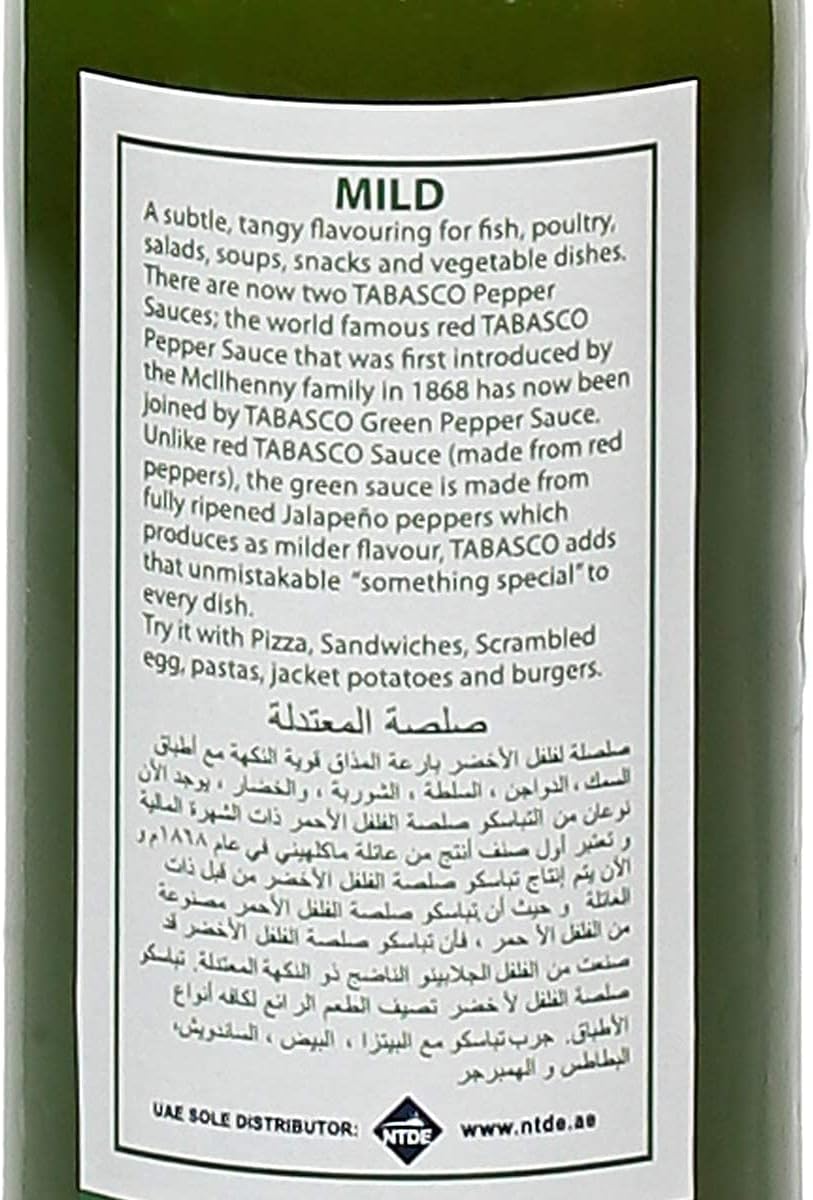Molho de Pimenta Jalapeño Suave Tabasco 3