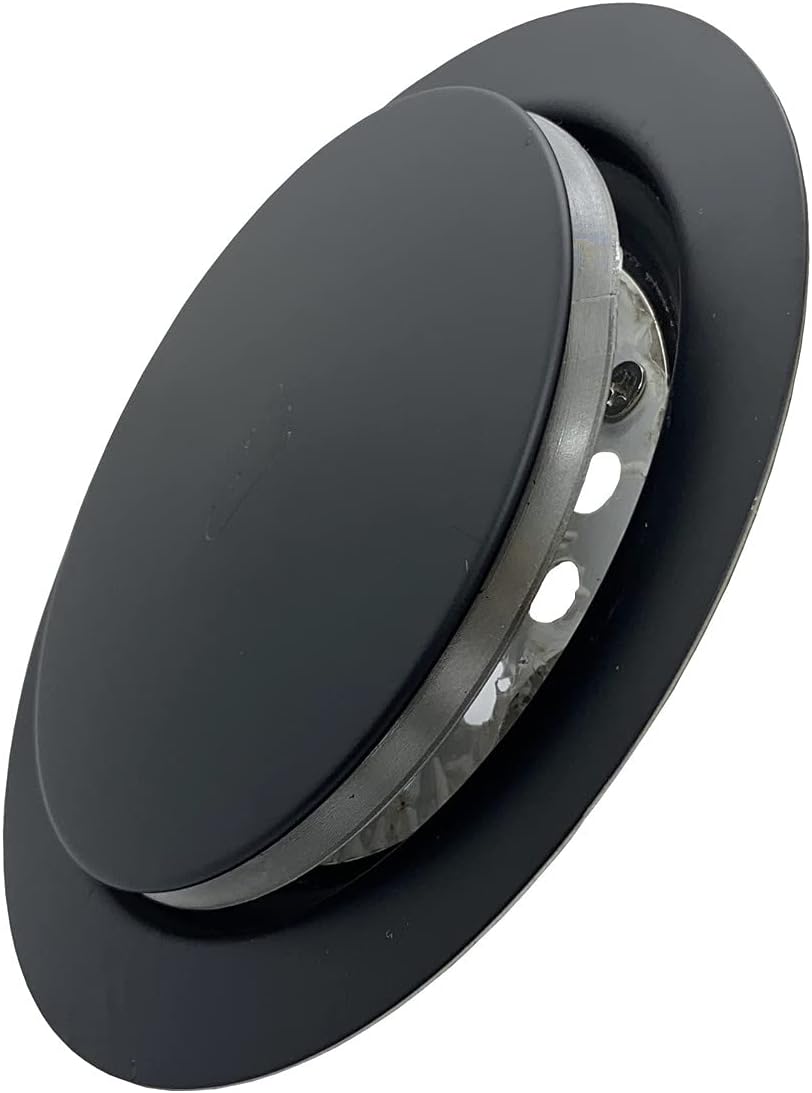 Ralo Click Redondo 15 cm com Veda Cheiro Preto Fosco Black Matte 2