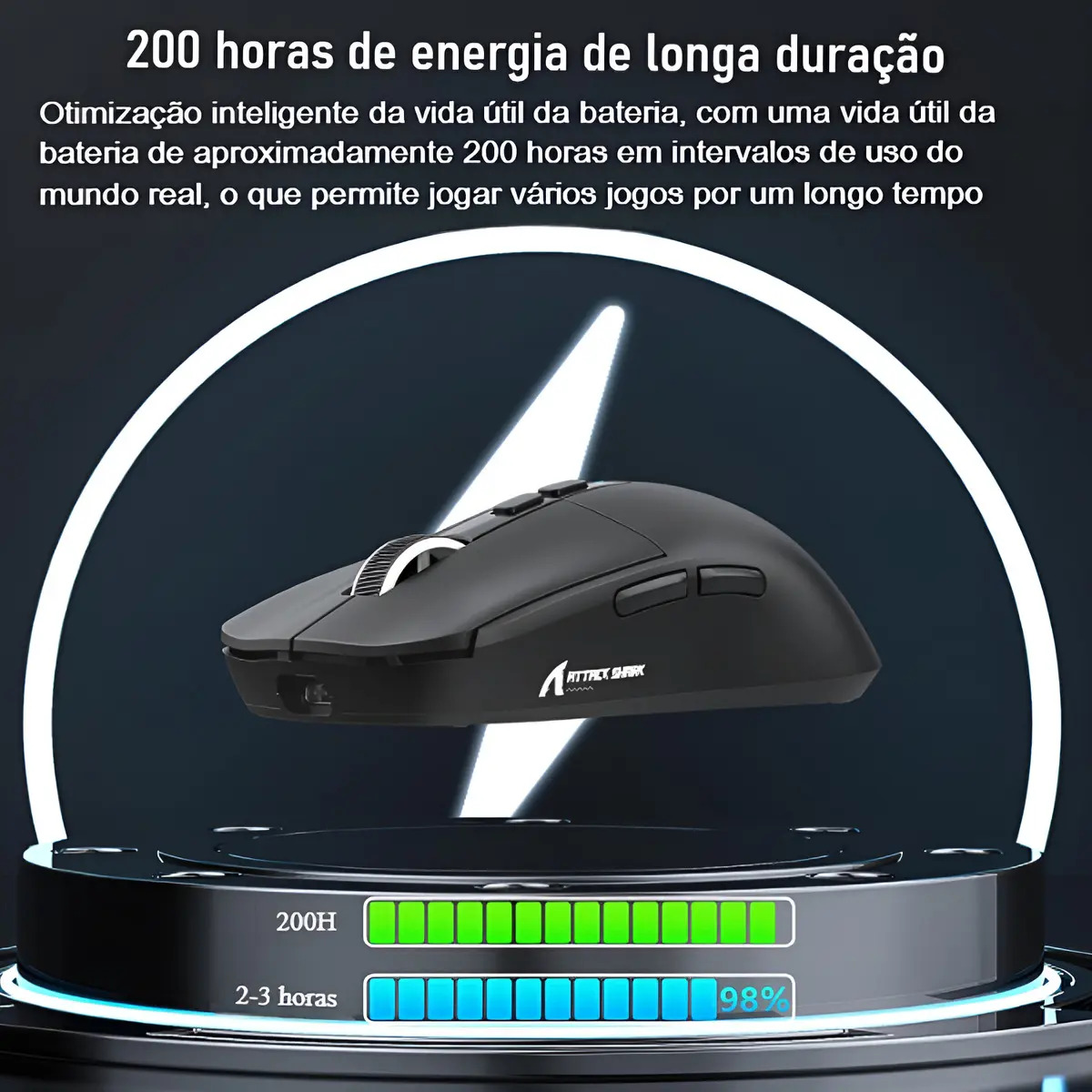 Mouse Gamer sem Fio Attack Shark X11 3