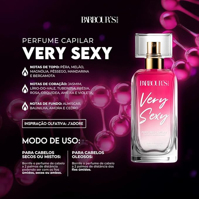 Perfume para Cabelo / Finalizador Termoativo Very Sexy 2