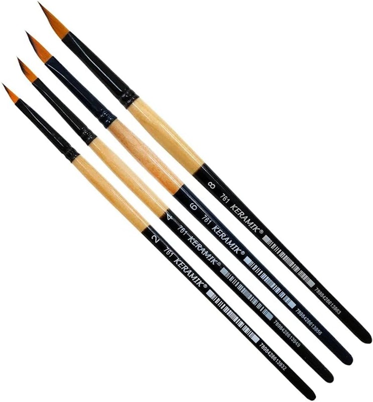 Kit Pincéis Aquarela Keramik Wedge 1