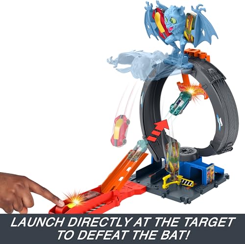 Hot Wheels City Pista de Brinquedo Ataque do Morcego 3