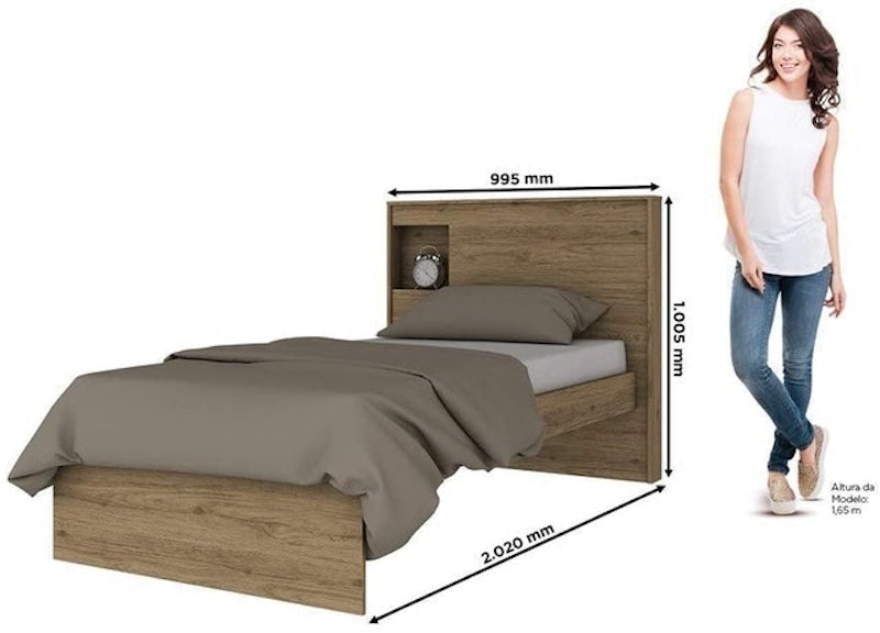 Quarto de Solteiro Completo Açaí 4