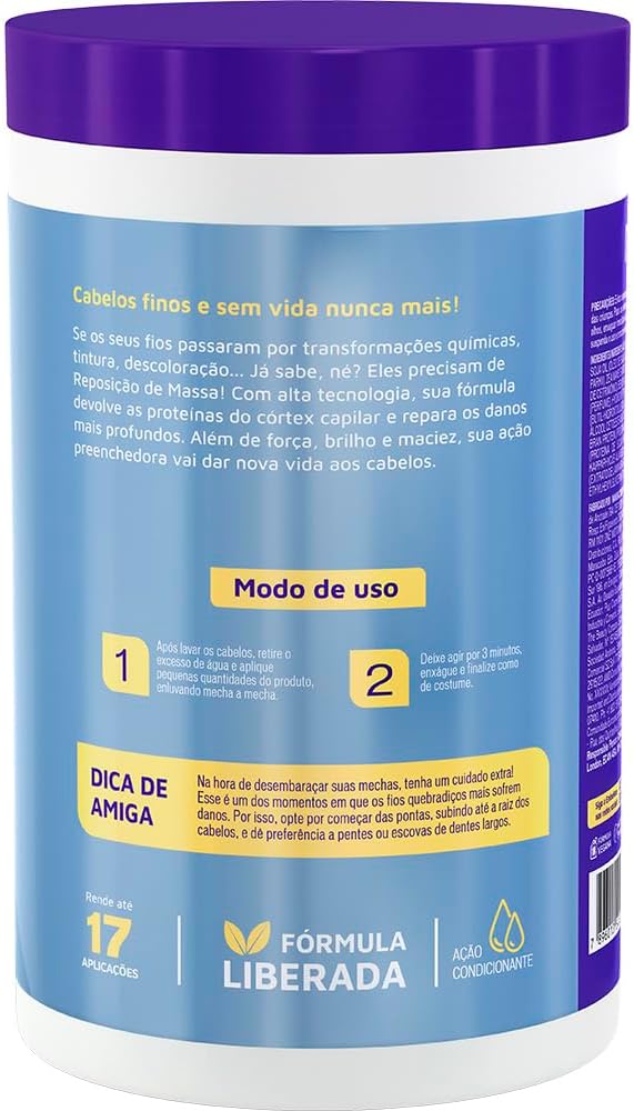 Creme de Tratamento Novex Reposição de Massa 2