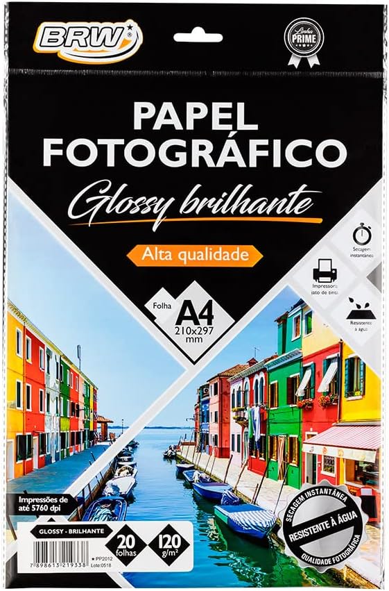 Papel Fotográfico Glossy Brilhante 120 g/m² 1