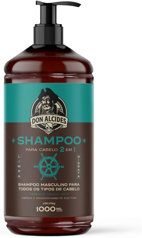 Shampoo para Cabelo 2 em 1 Don Alcides Calico Jack 1