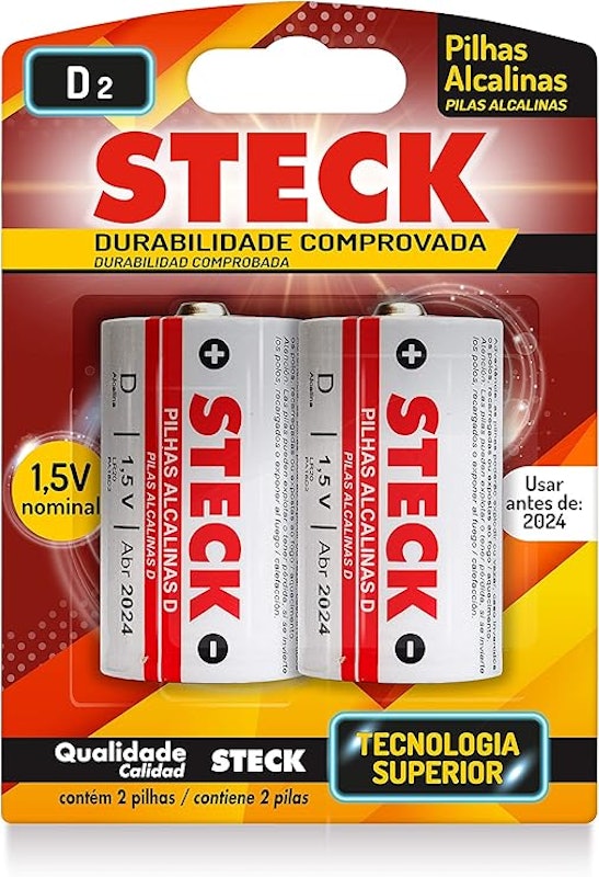 Pilhas Alcalinas 1,5 V Tipo D 1