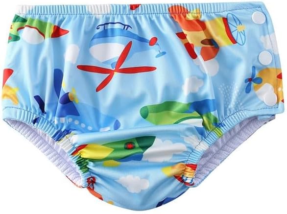 Sunga com Fralda de Piscina Reutilizável Bebê Menino 6 a 24 Meses 1