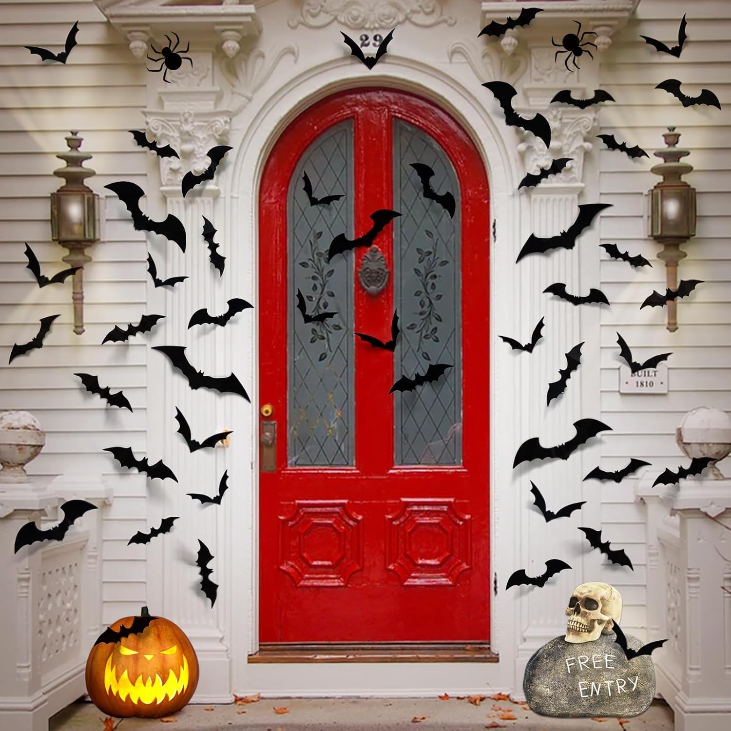 Decoração de Parede de Morcegos de Halloween Adesivos 4