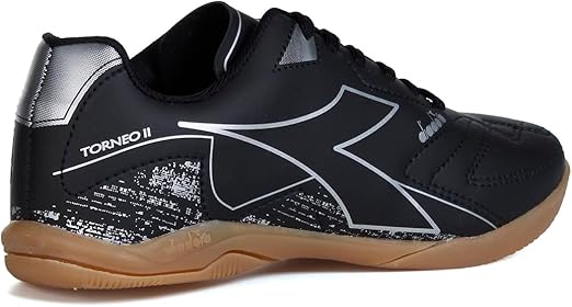 Chuteira Diadora Futsal Torneio II Preto e Prata Masculina 4