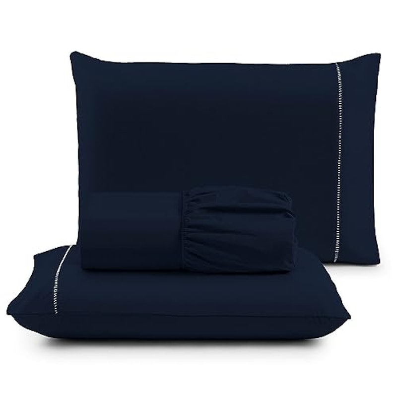 Jogo de Cama Queen Percal 400 Fios Ponto Palito 3 Peças 3
