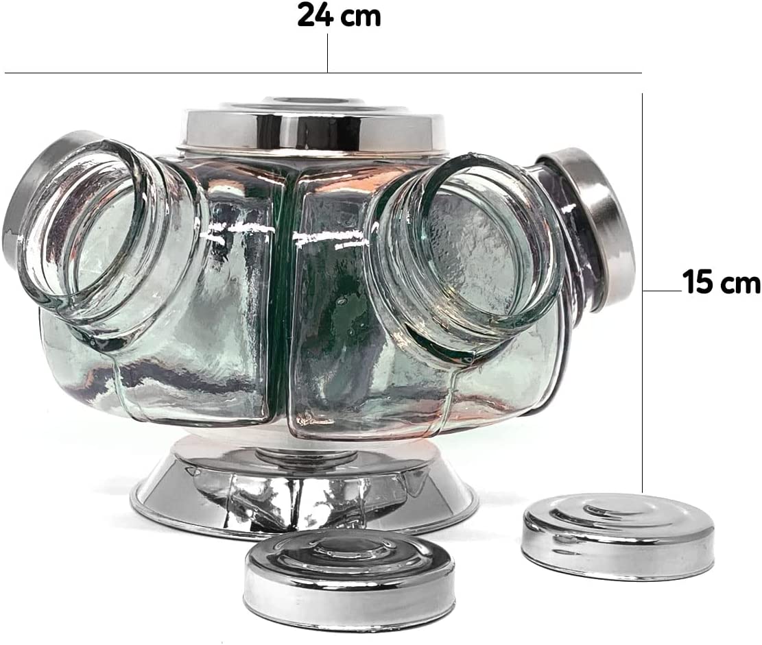 Mini Baleiro de Vidro Giratório 2