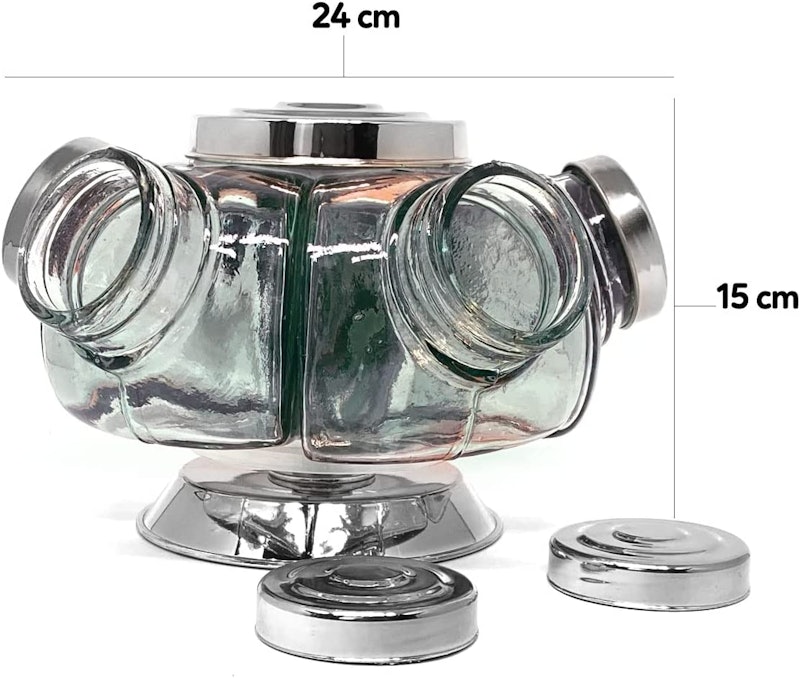 Mini Baleiro de Vidro Giratório 2