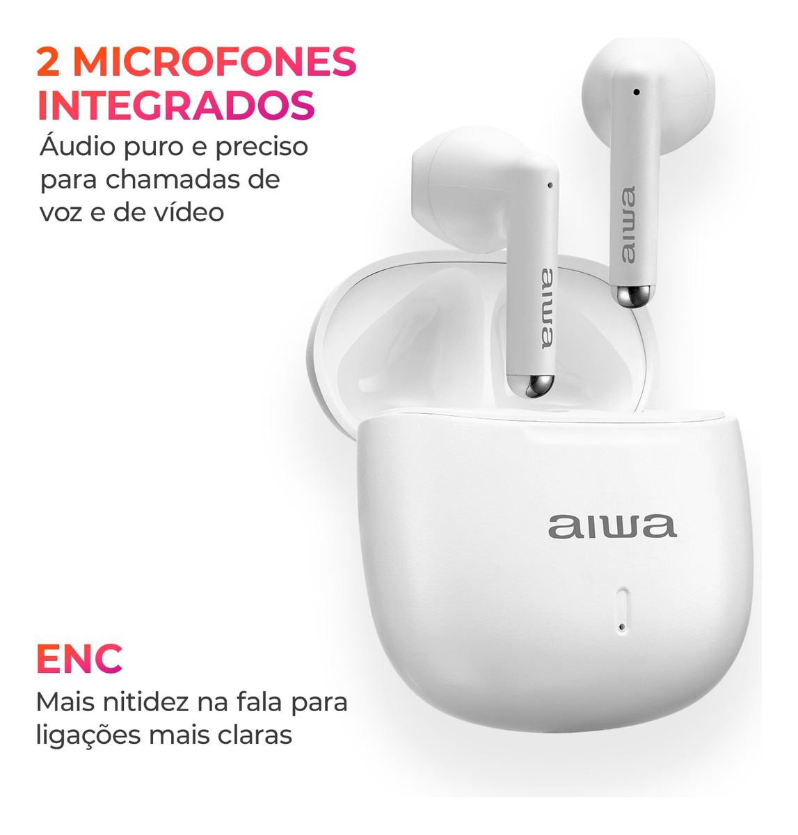 Fone de Ouvido Earbud Aiwa EB-05-W 4