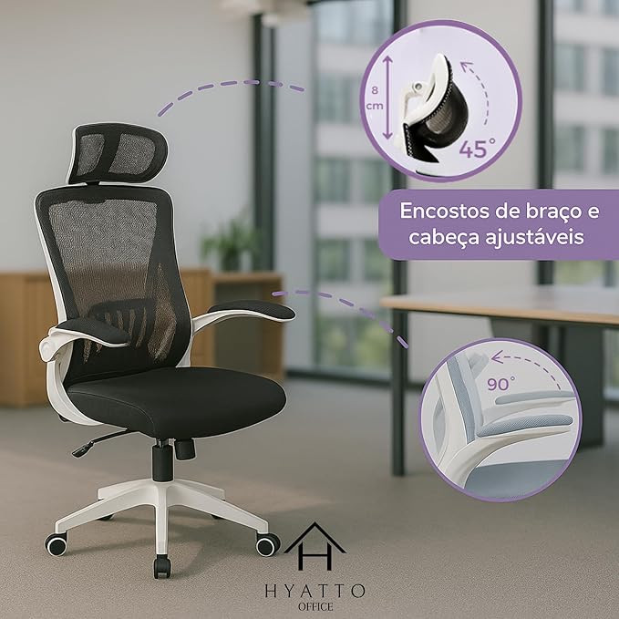 Cadeira de Escritório Ergonômica Giratória 4
