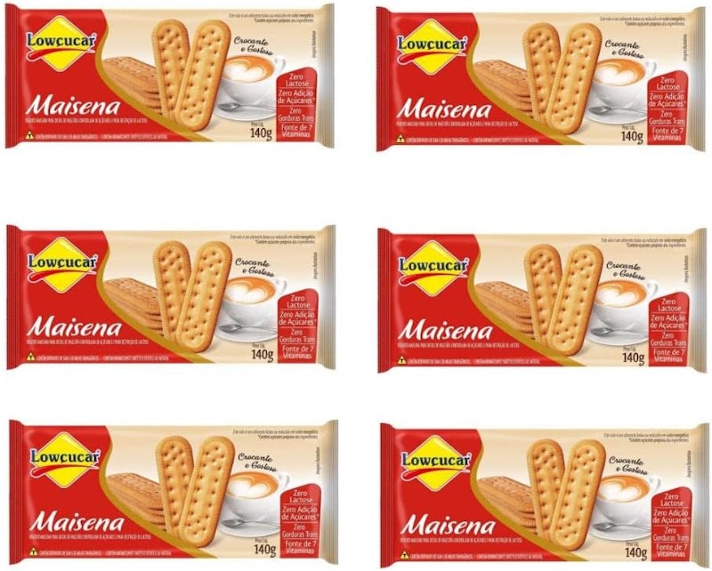 Biscoito Maisena Lowçucar Zero Adição de Açúcares 2