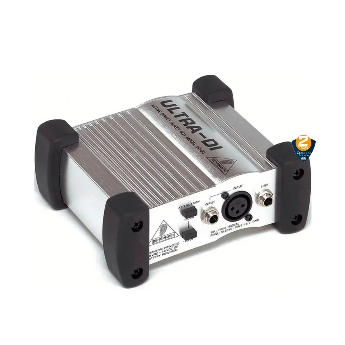 DI100 Professional Battery/Phantom Powered DI Box 1