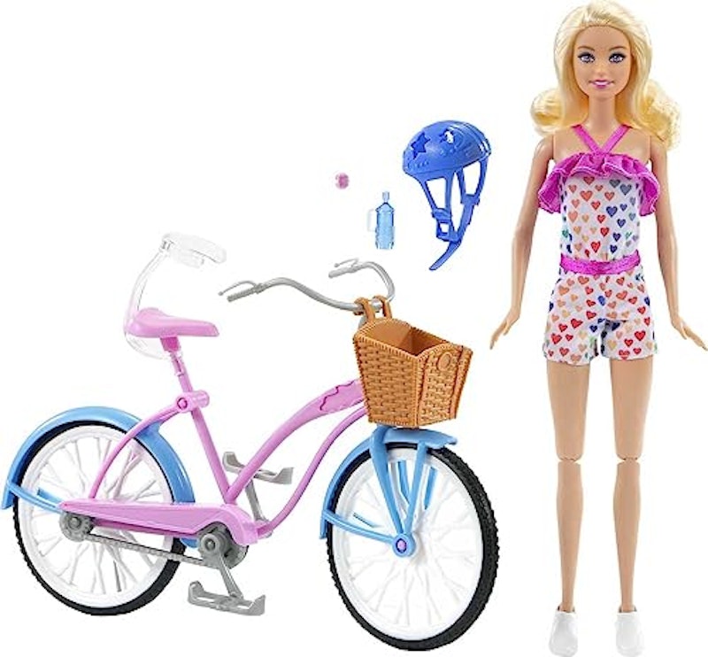 Barbie Conjunto de Brinquedo Bicicleta com Boneca 5