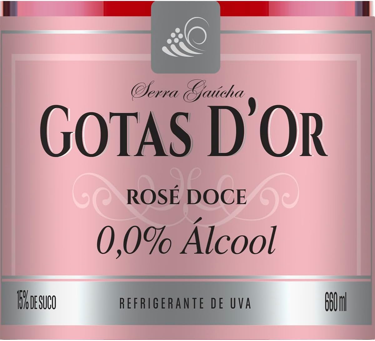 Filtrado sem Álcool Rosé Gotas D'OR 2