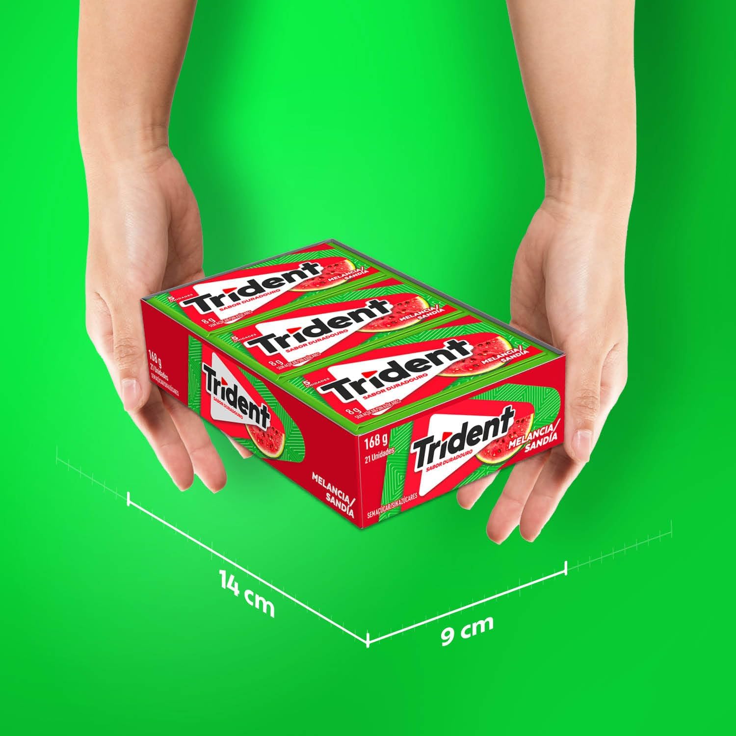 Chiclete Trident Melancia sem Açúcar 4