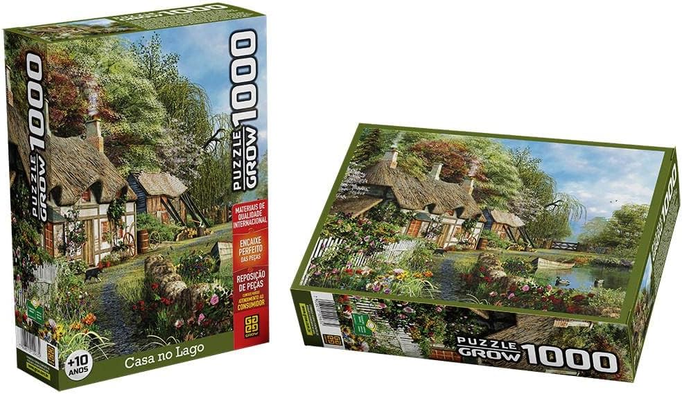 Quebra-Cabeça 1000 Peças Casa no Lago 2