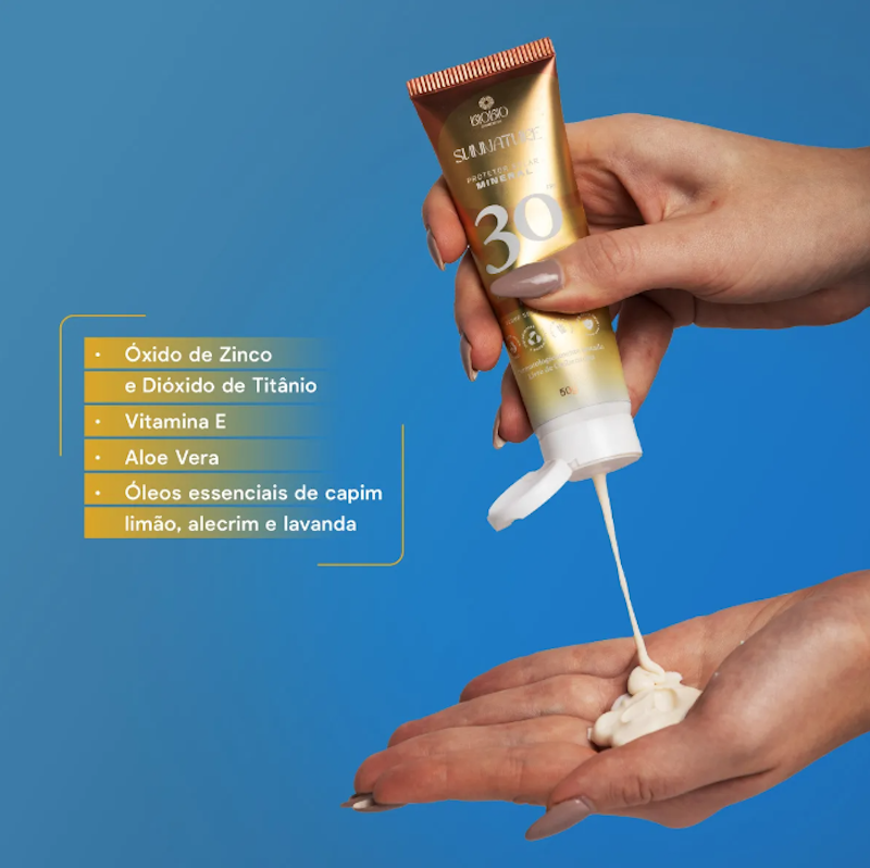 BioBio Protetor Solar Facial Físico e Natural FPS30 2