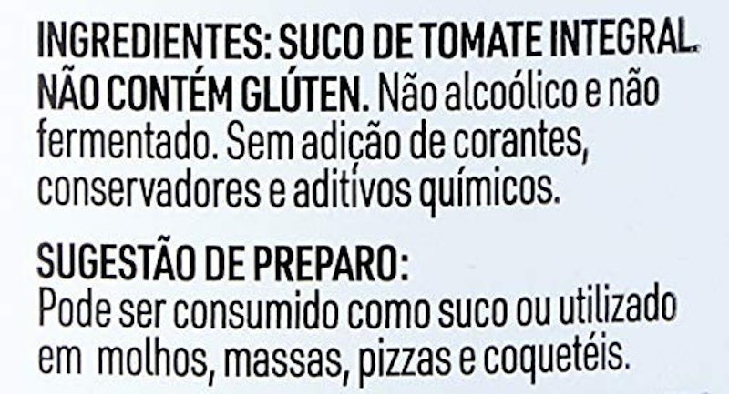 Suco de Tomate Integral 5