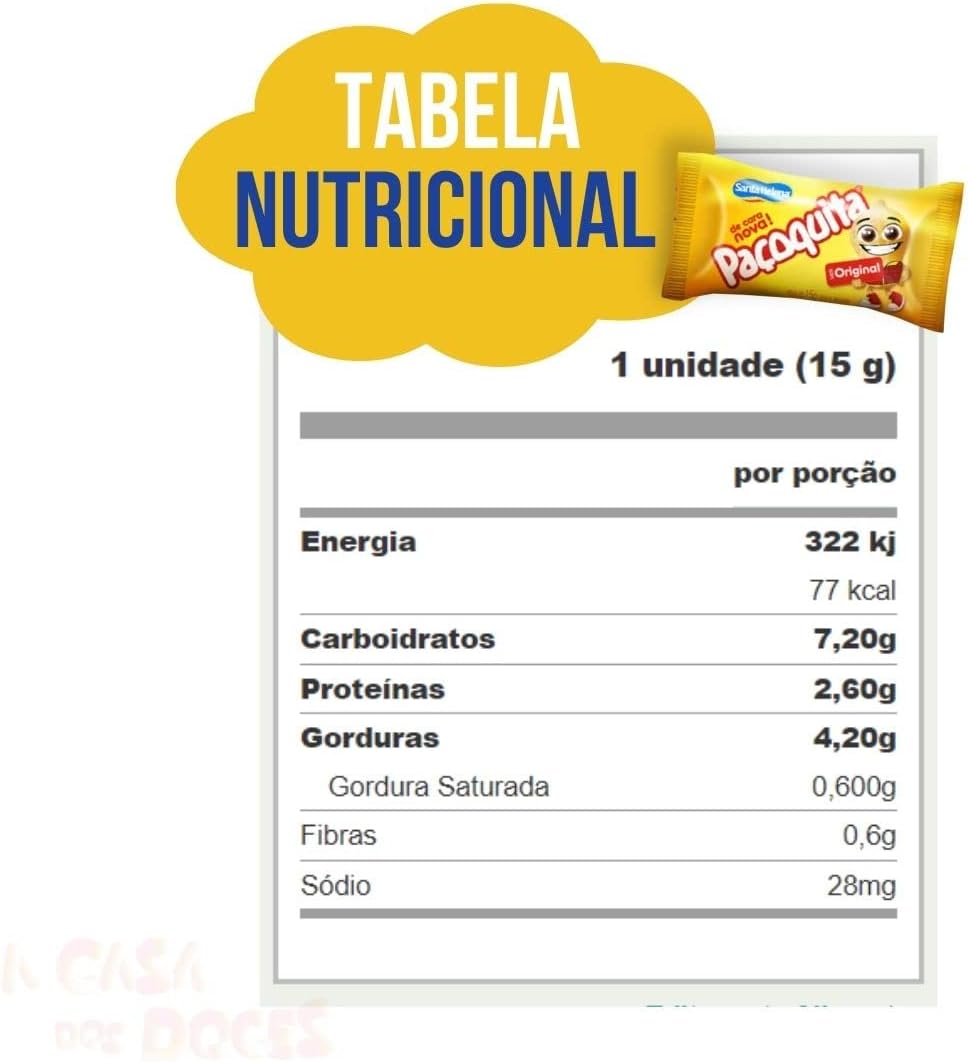 Paçoquita Rolha Embalada Caixa 3
