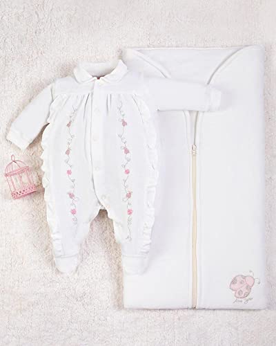 Saída Maternidade Plush Bordado Joaninhas 2