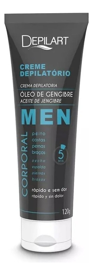 Creme Depilatório Óleo de Gengibre Men Depilart 1