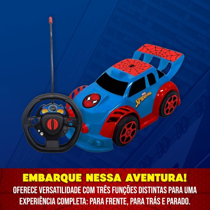Carrinho de Controle Remoto Homem-Aranha Smart Driver 4