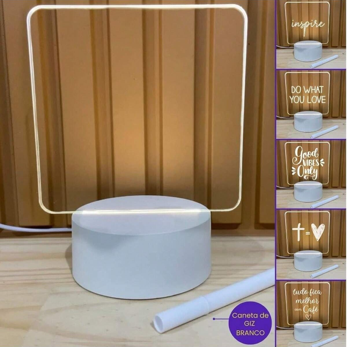 Luminária de Mesa com Tela para Escrever 3