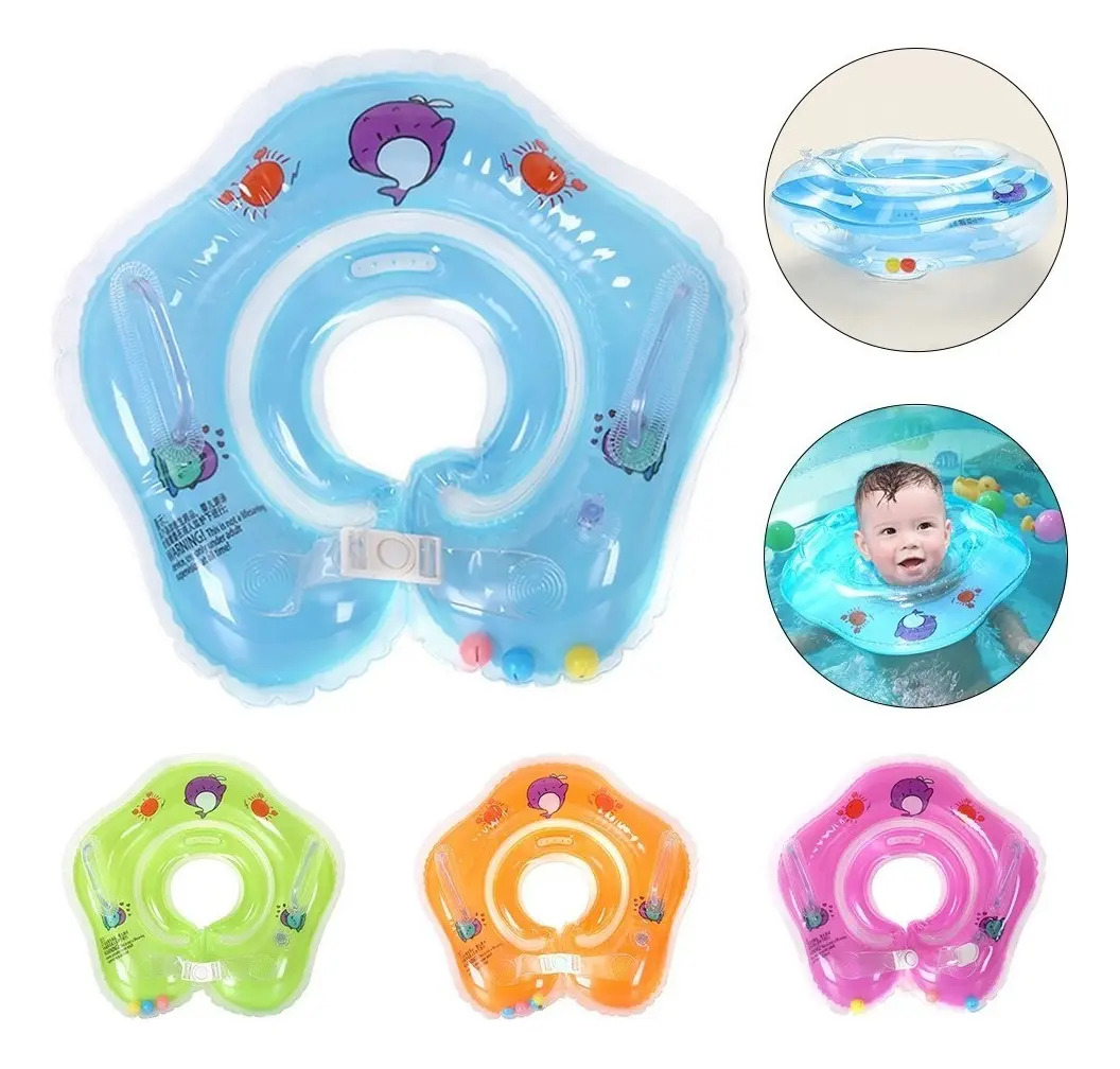 Boia de Pescoço para Bebê Inflável Piscina com Alça 1