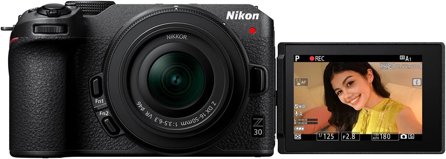 Câmera Mirrorless Nikon Z 30 com Lente 16-50 mm 1