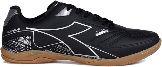 Chuteira Diadora Futsal Torneio II Preto e Prata Masculina 2