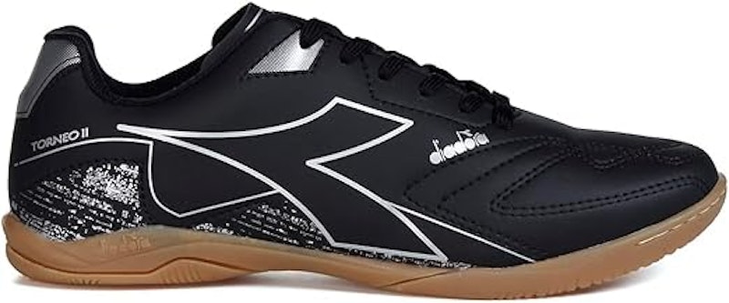 Chuteira Diadora Futsal Torneio II Preto e Prata Masculina 2