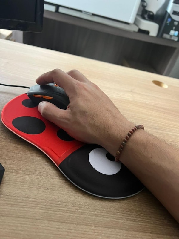 Mouse pad Divertido Ergonômico Joaninha Kawaii 3